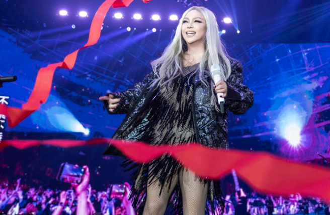 张惠妹29日举办第四场大巨蛋演唱会，但在昨晚北市府却收到84通陈情电话，反映震动问题。（图／声动娱乐提供）