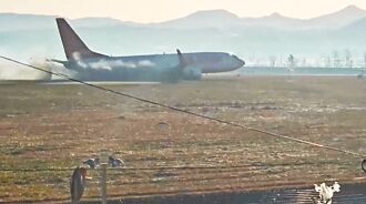 機瘟 荷航737-800液壓故障 迫降衝出跑道