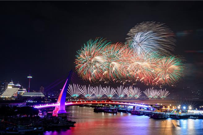 「闪耀新北＋1314跨年烟火」将在12月31日20点25分于淡水渔人码头与八里左岸盛大登场。（高滩处提供）