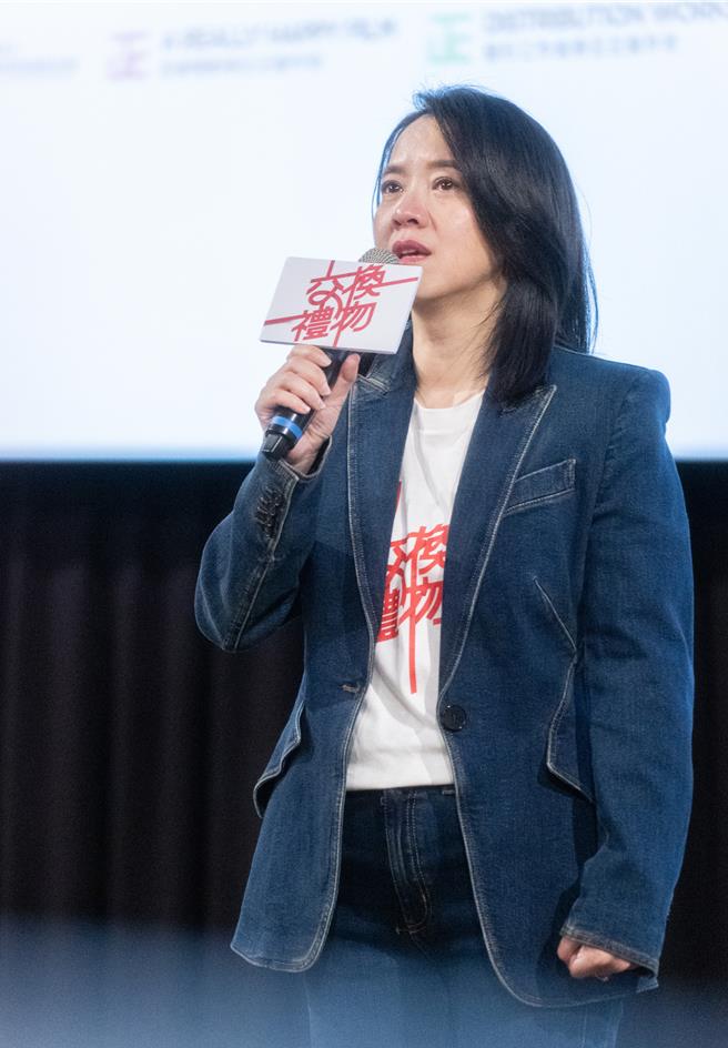 曾宝仪在映前映后与观眾深度交流。（台北双喜提供）