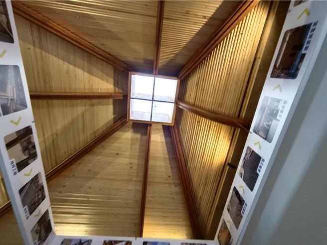 嘉义市补助修老屋，30日开箱兴中街吴宅，屋顶採用欧美材料、新技术，採光佳。（廖素慧摄）