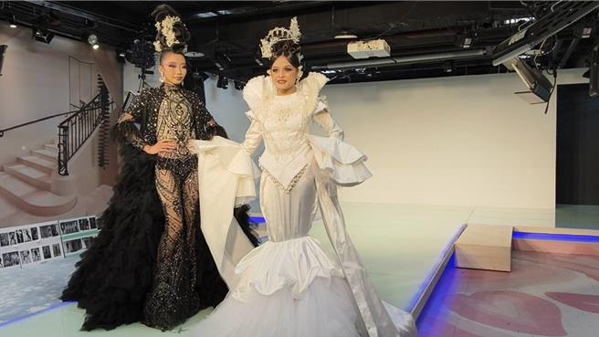 建国科大美容系师生在2024 TSIA国际美业菁英赛中夺6金，获奖模特儿走秀。（叶静美摄）