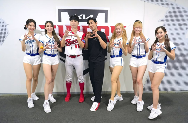 富邦應援團到起亞虎主場交流。（圖／IG@fubon_angels_official）