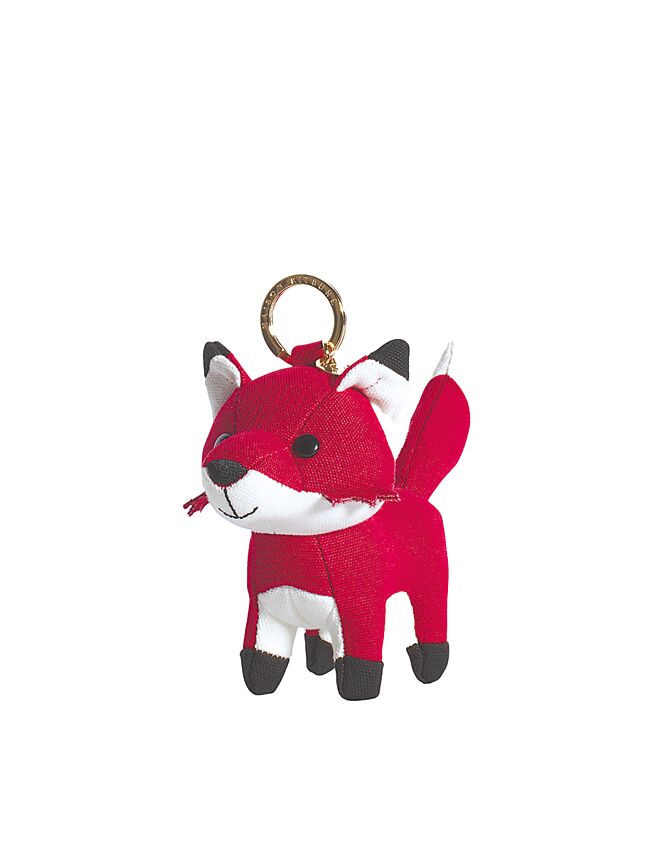 Maison Kitsune百香果殼紅小狐狸吊飾，售價4800元。（Maison Kitsune提供）