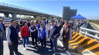台13線后豐大橋引道完工拚春節前通車 將省20分鐘車程
