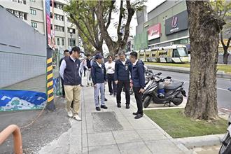 高雄輕軌成圓將滿1周年 大順路人行道改善今完工