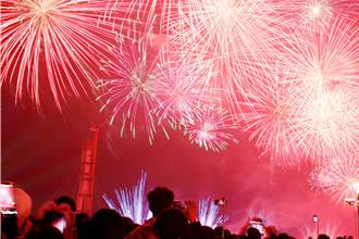 迎新2025 新北閃耀跨年煙火秀湧4.5萬人