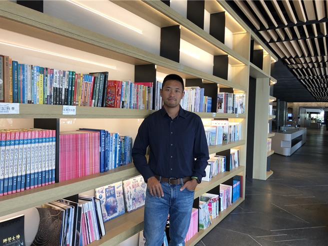 34岁、从技职体系毕业的江军，现在是力信建设集团总经理。（技专校院招生专业化总办公室提供／林志成台北传真）