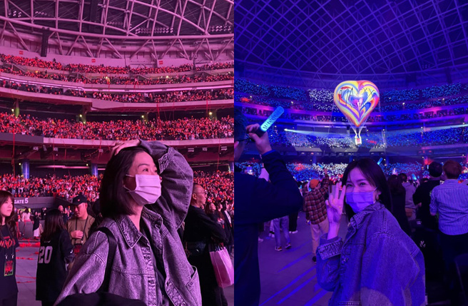 谢盈萱日前去看张惠妹演唱会，她认为这也是同学也会想去看的表演。（图／翻摄自谢盈萱 Ying Xuan Hsieh脸书）