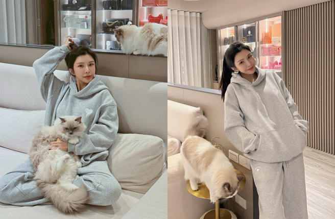 苏心宁晒出居家照，却自曝「我没穿胸罩！」（图／翻摄自苏心宁 Instagram）