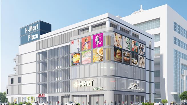 位于新北产业园区内的新庄区兴化市场今（31）日举办上梁典礼，规画兴建地上6层、地下3层的现代化市场。图为模拟图。（新北市市场处提供）