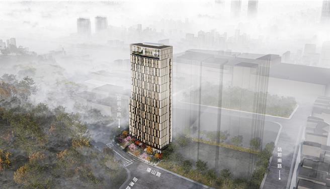 「左營高鐵科技之心」公辦都更案商四基地順利招商成功，盈舜營造得標，將斥資16億元，打造24樓住商大樓。（高市財政局提供）