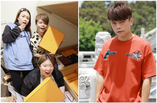 蔡阿嘎28日早和檢方合作，意外在蘿拉（左圖下）蘆洲住處搜出毒品。（圖／蔡阿嘎IG）