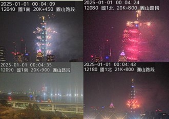 夸张！国道监视器「瘫痪了」　7支镜头都在看101烟火