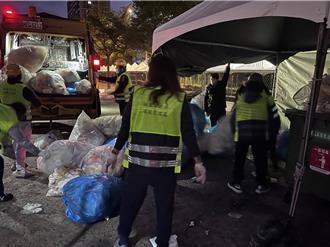 2025桃園跨年演唱會散場 環保局清運共約5噸垃圾