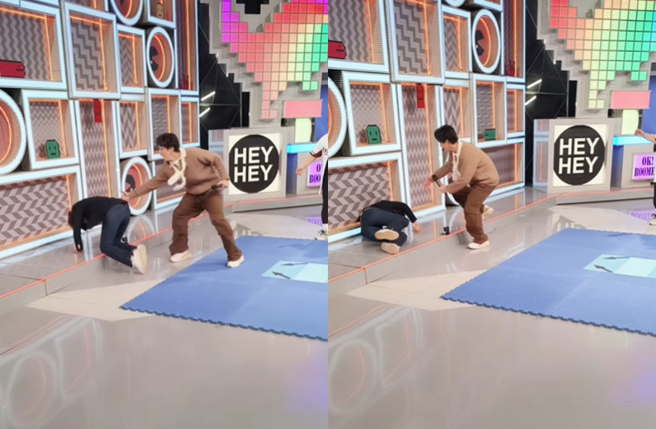 于美人录影跌倒「重摔发出声响」。（图／IG@yumeiren2024）