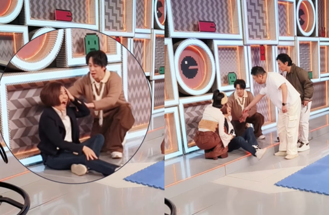 于美人录影跌倒「重摔发出声响」。（图／IG@yumeiren2024）