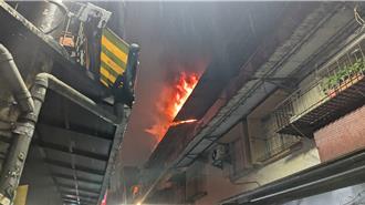 基隆公寓大火重聽翁燒成焦屍   弟：有敲門要哥哥快跑