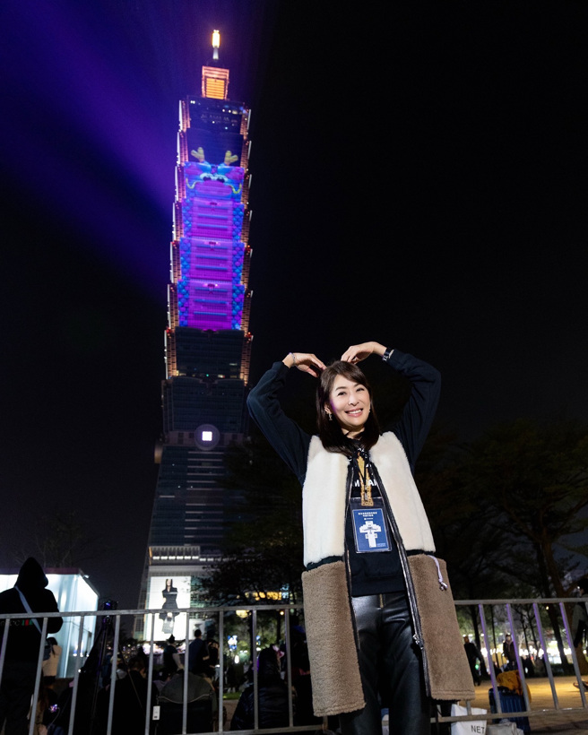 贾永婕筹备多时的台北101跨年烟火获得外界一致好评