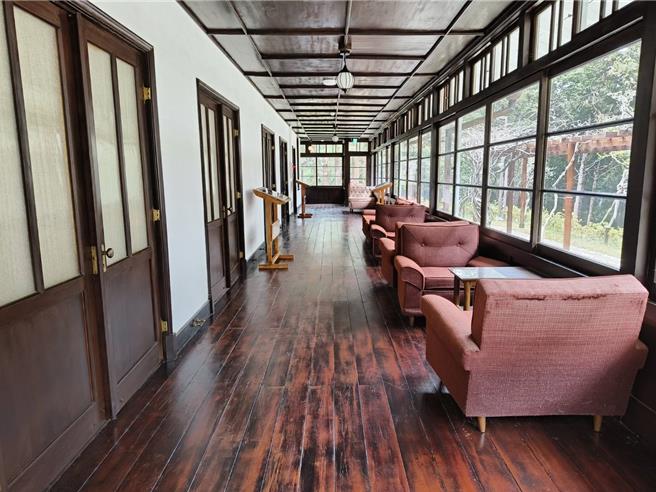 阿里山贵宾馆是蒋公行馆转型的古蹟，整修完成，保留原有格局风貌。（廖素慧摄）