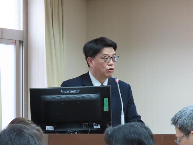 陆委会主委邱垂正2日下午赴立院接受预算审查。（朱绍圣摄）