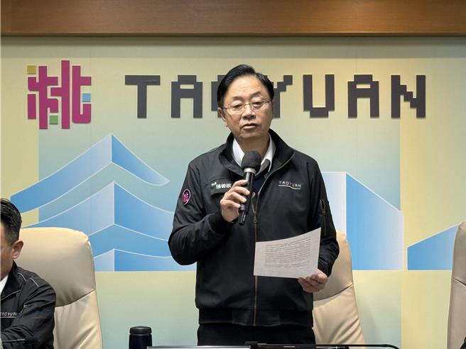 桃园市长张善政欢迎所有看好桃园的朋友和市府一起建设桃园。（蔡依珍摄）