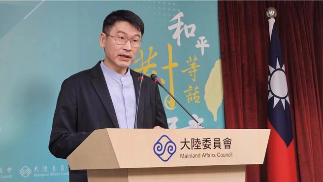 陆委会副主委兼发言人梁文杰。（蓝孝威摄）