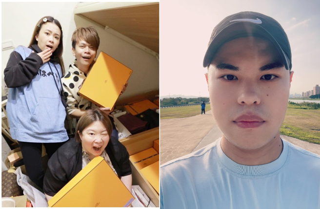 蔡阿嘎夫妻与前员工萝拉诈财案对簿公堂，风波牵扯到萝拉的「房东」圣结石。（图／翻摄自蔡阿嘎、曾圣杰 脸书）