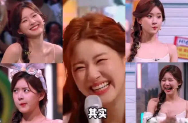 趙露思曾在《你好，星期六》節目中多次放聲甜笑，明媚模樣讓觀眾留下深刻印象。（圖／翻攝自 微博）