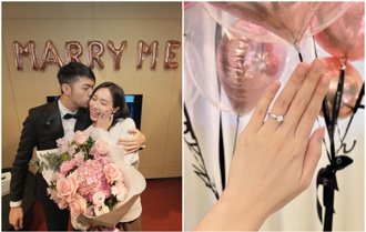 恭喜陳大天求婚成功！大鑽戒套牢4年正妹女友
