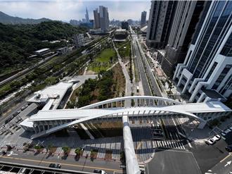 台北假日新去處 南港人行立體連通平台完工 串聯車站、綠地