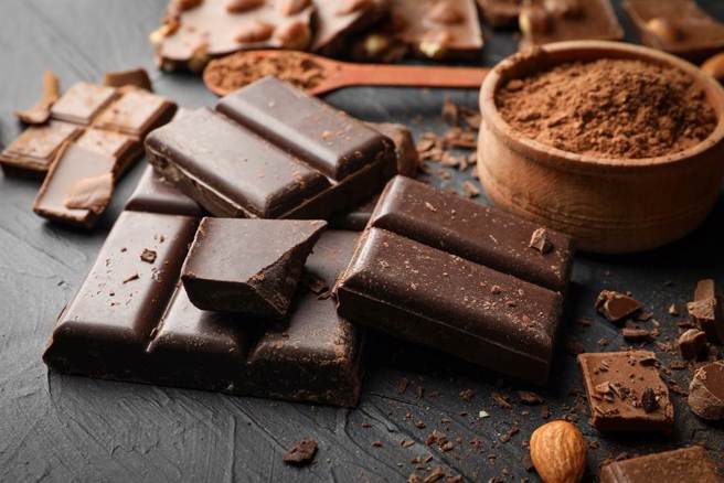 黑巧克力因含黄酮类化合物，适量食用具有护心功效，但1族群食用务必要注意。（示意图：shutterstock／达志）