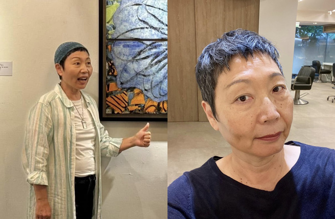 王新莲展现正能量抗癌。（图／翻摄自王新莲脸书）