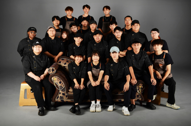 義守大學廚藝系運用營運實務課程，打造「叁樓」餐飲品牌，推出高質感西餐。(照片/義守大學提供)
