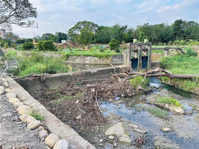 桃园市平镇区龙慈路延伸到台66快速道路（都外段）正进行开辟工程，未来营德路399巷将封闭，新设的临时便道改由营德路299号旁通行，地方办会勘希望能同时将新街溪龙冈支线约200公尺的河道内垃圾、树枝堆积问题解决，并增设便道照明系统。（舒翠玲提供／廖姮玥桃园传真）