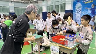 竹市國中奧林匹亞科學競賽 挑戰「天梯空中走廊」展現學子創意