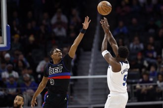 NBA》愛德華茲紀錄夜狂轟53分 灰狼卻輸活塞14分收場