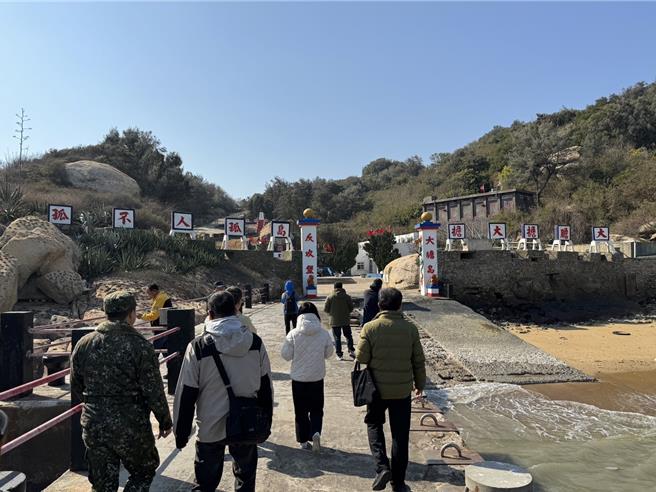 金門縣府表示，大膽島已成為國人來金旅遊的指定行程之一，即起全年常態性開放。（于家麒攝）