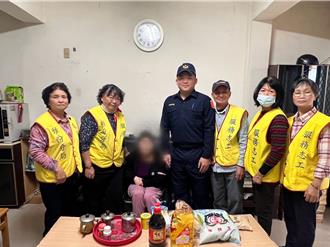 頭份警分局春節前關懷弱勢 送暖40戶家庭