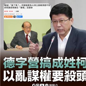 以乱谋权？谢龙介批柯建铭搞罢免忤逆「德字营」