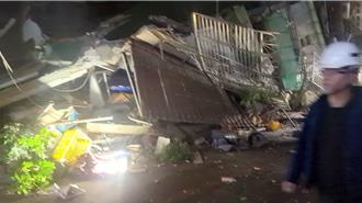 三重工地造成鄰房倒塌 住戶憶當下直呼：「好可怕」