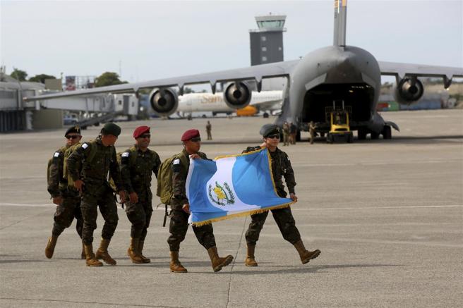 瓜地馬拉派150名士兵抵達海地，參與聯合國支持的任務。
（達志影像／美聯社）