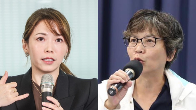 前民眾党主席柯文哲遭羁押禁见，党内也不平静，前民眾党立委蔡壁如（右）、民眾党团主任陈智菡（左）为了柯再遭羁押的理由，隔空互杠，上演「两个女人」的战争。（中时资料照合成）