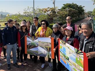 台中大里草湖溪畔再添休憩亮點 爭取打造溪南首座兒童滑步車場