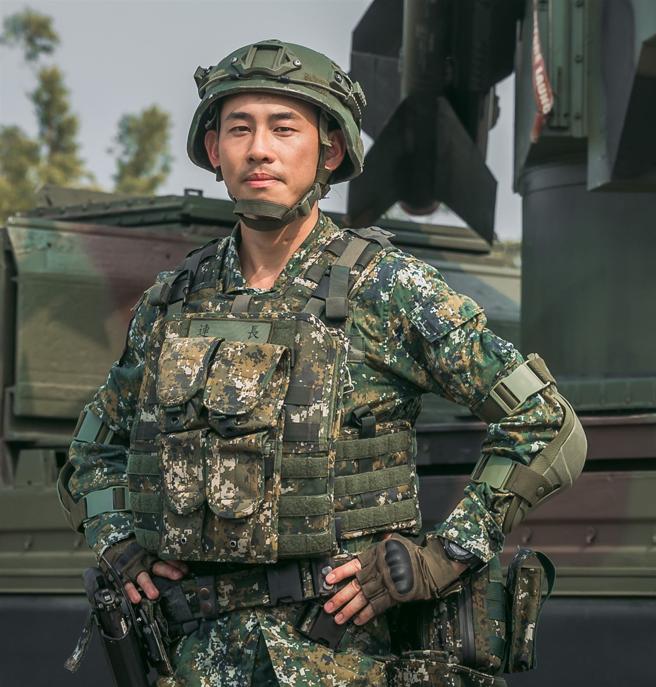 连长刘上尉。（记者陈怡璇摄）
