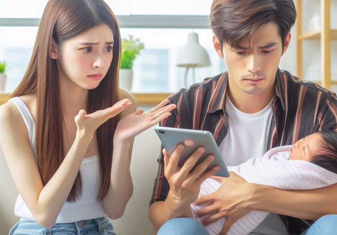 一名男子表示，妻子认为小孩从父姓就应由男方出钱，因此向妻子提议小孩从母姓，未料对方暴怒。（示意图、与本案无关／AI生成）