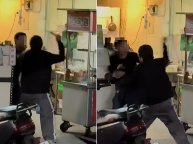 一名男子因炸雞被加胡椒粉，當場暴怒揍老闆。（翻攝自爆廢公社）