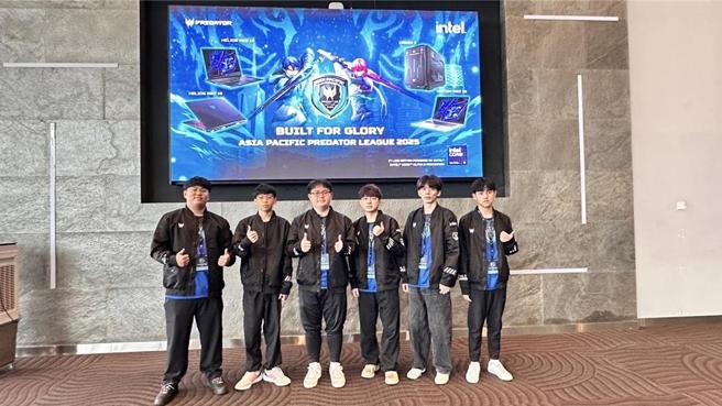Predator League台湾代表队将由「台北海大狂猎鲨」出赛。图／宏碁提供