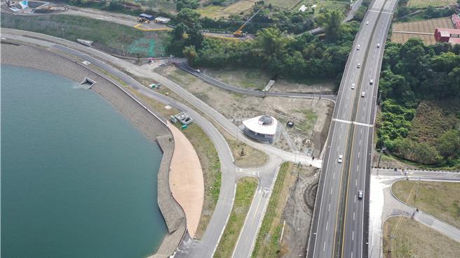 鸟嘴潭人工湖竣工，地方关心鸟嘴潭人工湖联外交通，中区水资源分署强调联外道路已建置路网。（民眾提供／杨静茹南投传真）
