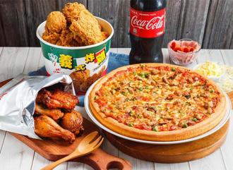 拿坡里買炸雞送披薩 三商炸雞333元炸雞再送可樂